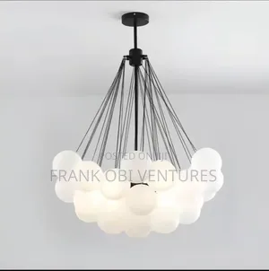 Frosted Balls Chandeliers