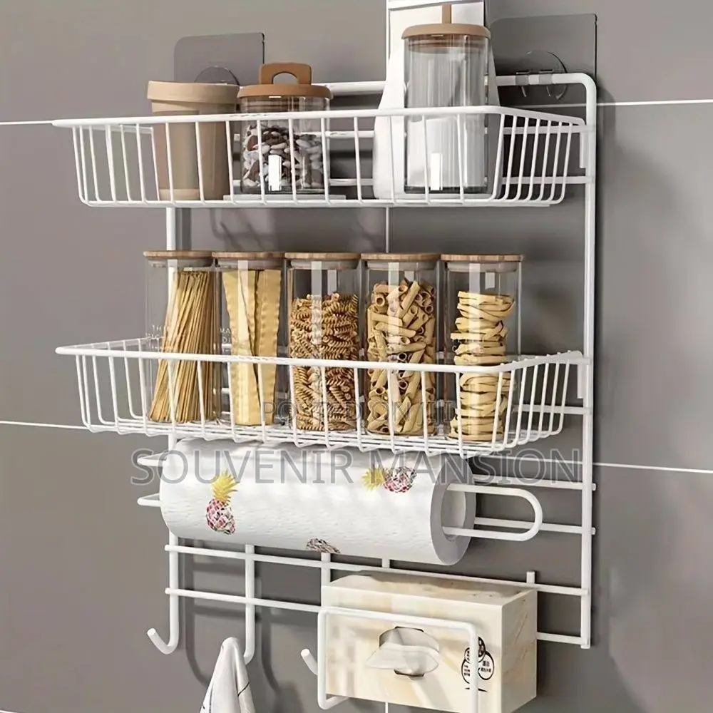 Wall Attachable Kitchen Rack