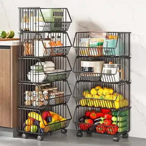 5 Tier Storage Rack With Wheel