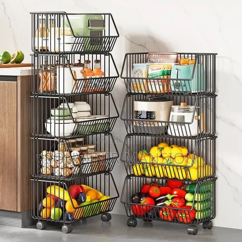 5 Tier Storage Rack With Wheel