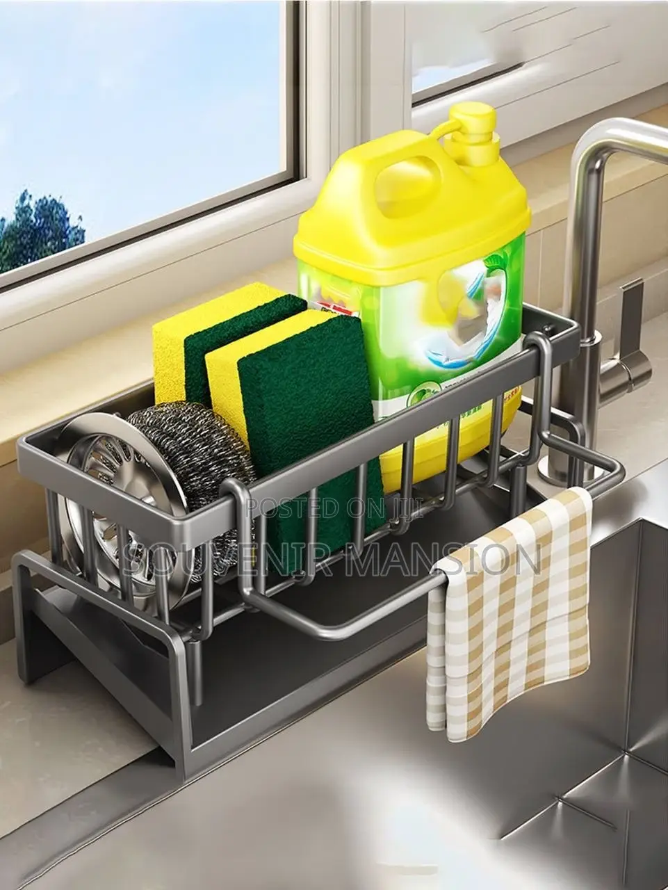 Sink Tidy With Towel Rack