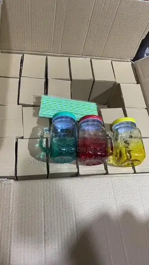 Mason Jar Cup With Straw
