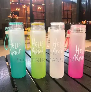 Modern Hello Water Bottle ( Moq 80pcs )