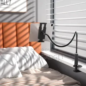 Rotating Flexible Tablet Holder - Black
