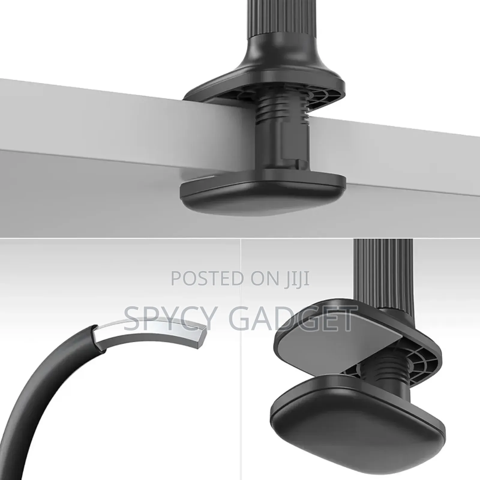 Rotating Flexible Tablet Holder - Black