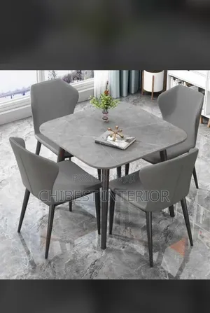 Brand New Marble Top With 4 Chairs.