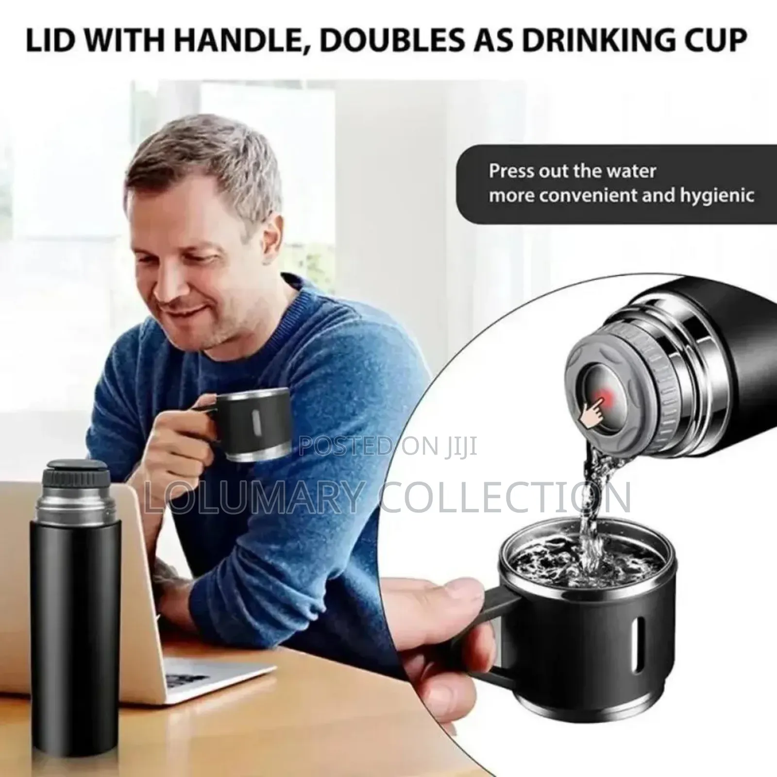 3 in 1 Vacuum Flask Set