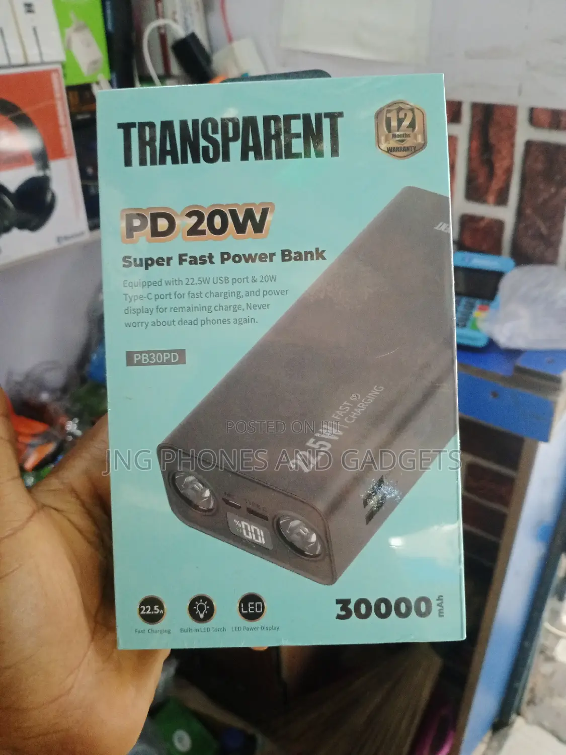 Transparent Power Bank