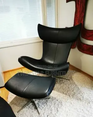 New Modern Leather Relaxing Chair With Footrest