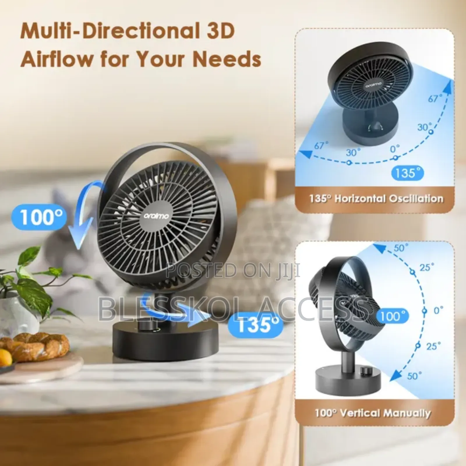 Oraimo Smarttablefan 5W Table Fan