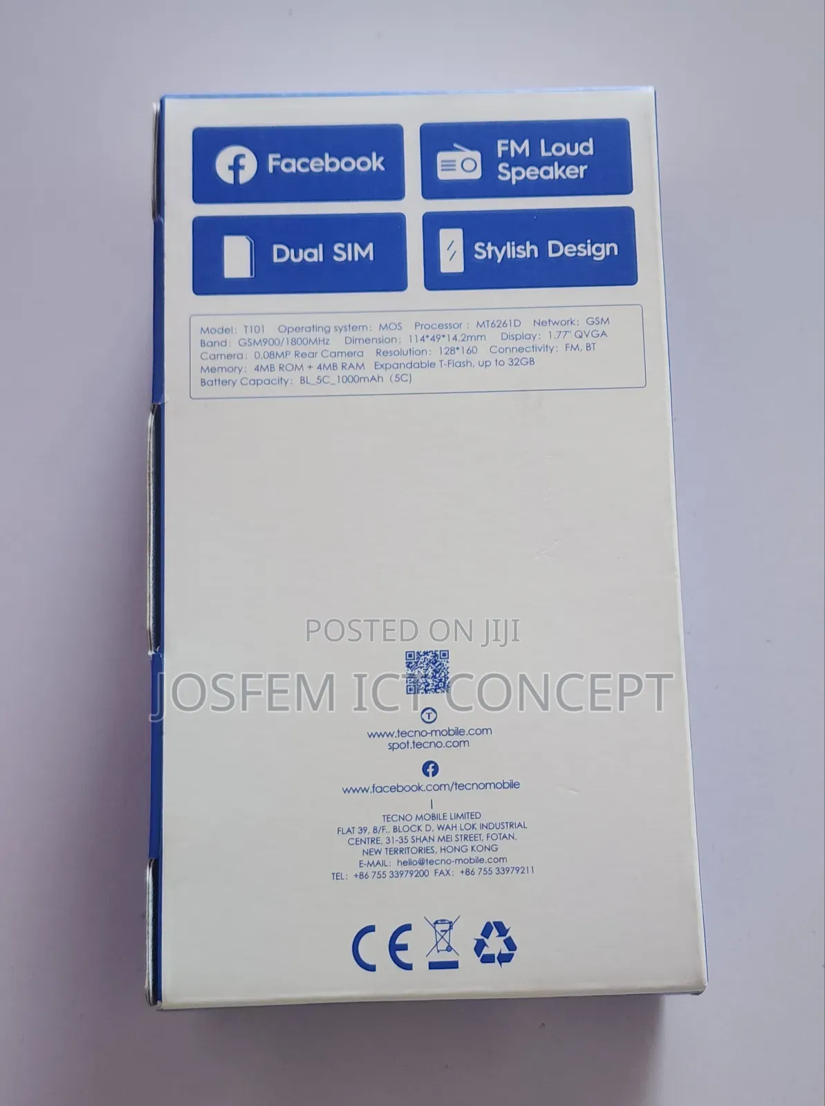 New Tecno T101 Blue