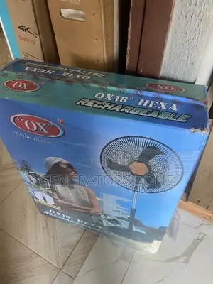 Lightweight Design OX Hexa Rechargeable 18" Standing Fan