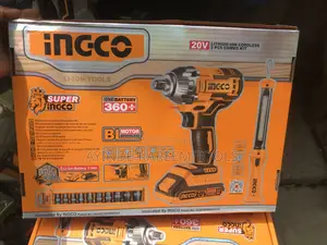 Ingco Cordless Impact Wrench Machine With Sockets