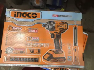 Ingco Cordless Impact Wrench Machine With Sockets
