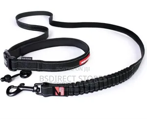 Ezydog BLACK Road Runner Lengthy Zero Shock Dog Leash