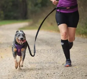 Ezydog BLACK Road Runner Lengthy Zero Shock Dog Leash