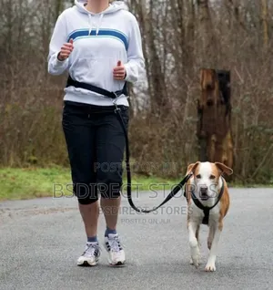 Ezydog BLACK Road Runner Lengthy Zero Shock Dog Leash