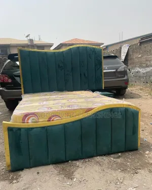 4.5 by 6 Bed Frame and Mattress