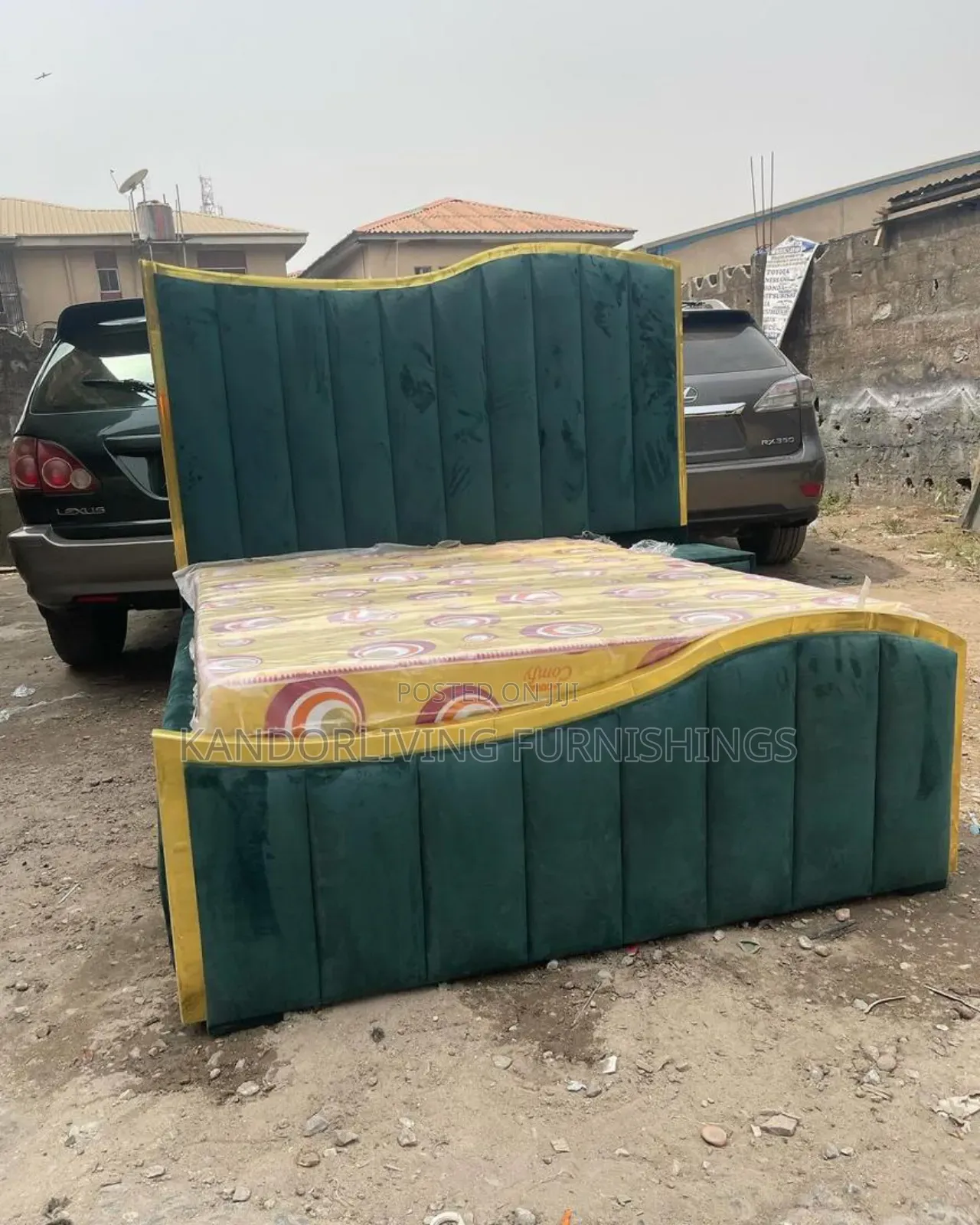 4.5 by 6 Bed Frame and Mattress
