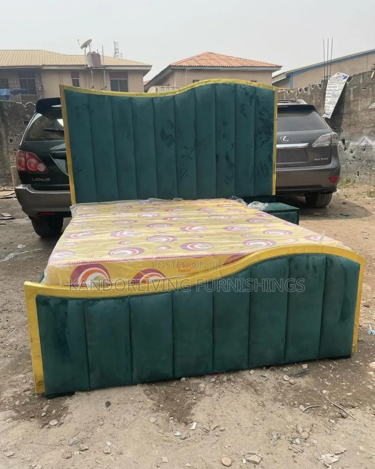 4.5 by 6 Bed Frame and Mattress