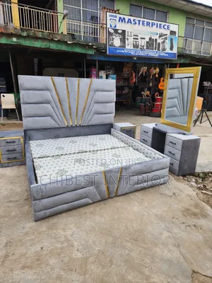 Light Grey 6by6 Padded Bed Stand
