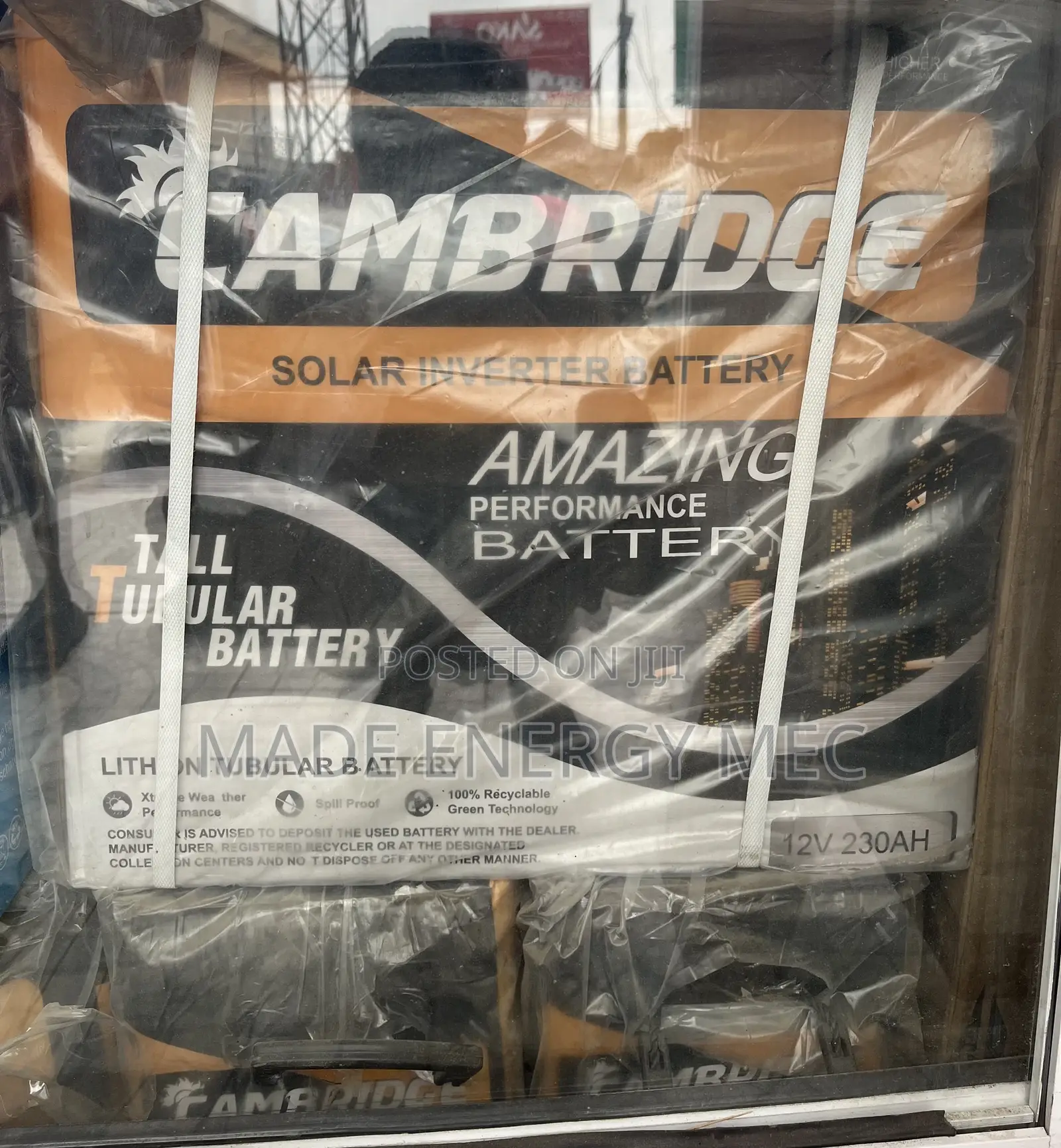 Cambridge Tubular Battery 230ah
