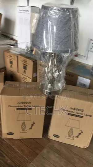 Spiral Cage Base Bedside Lamp. Touch Lamp With USB Charging
