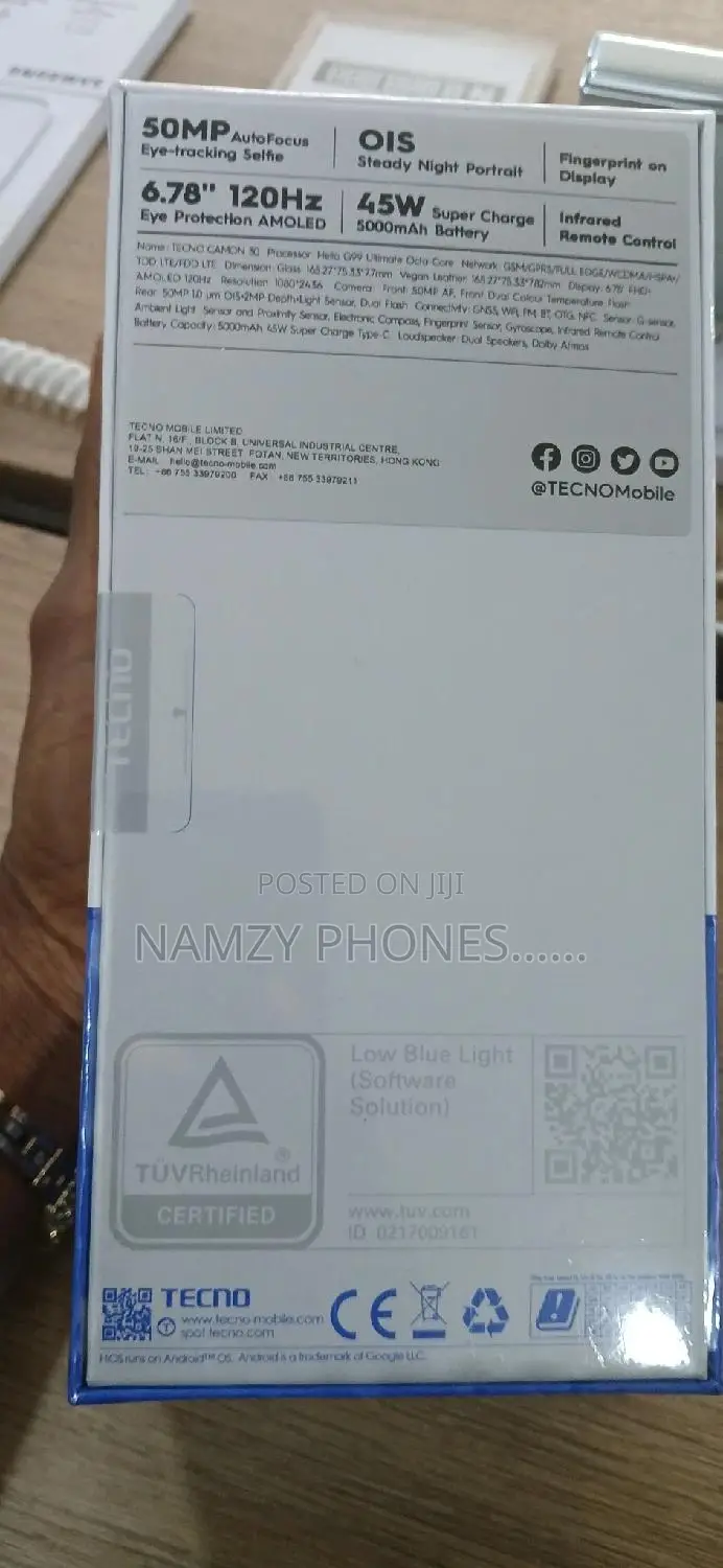 New Tecno Camon 30 256 GB Blue