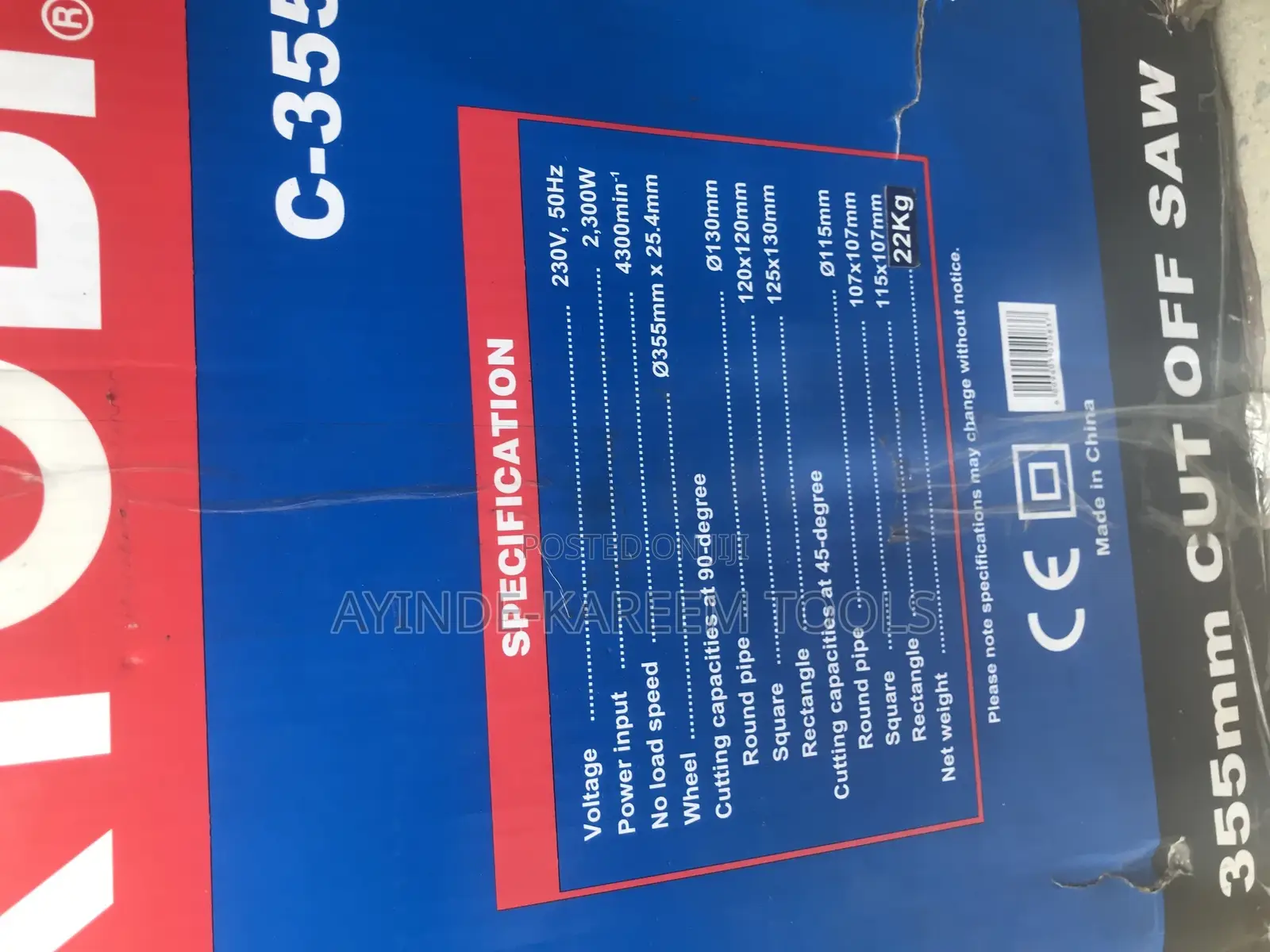 Cut Off Saw 355mm