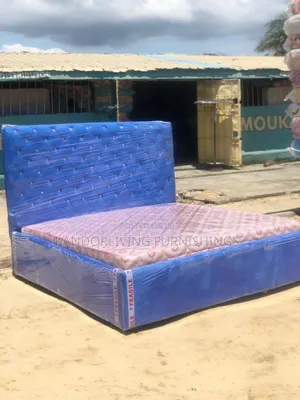 6 by 6 Family Size Bed Frame and Mattress