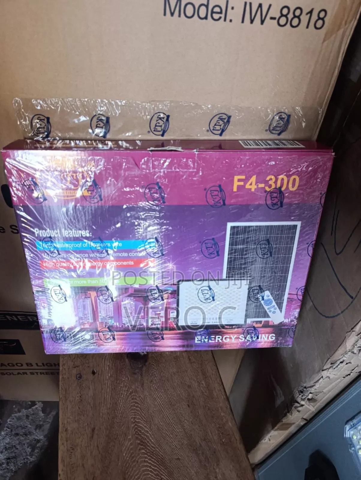 300w Solar Flood Light With Panel.
