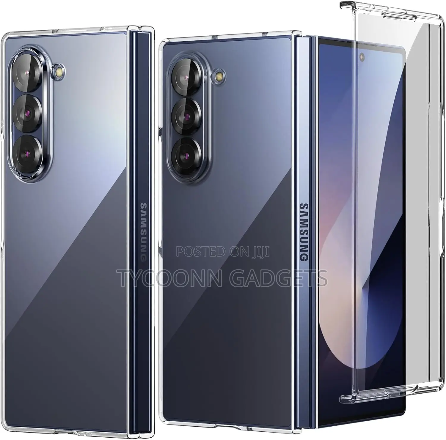 Transparent Case for Galaxy Z Fold 6 With Screen Protector