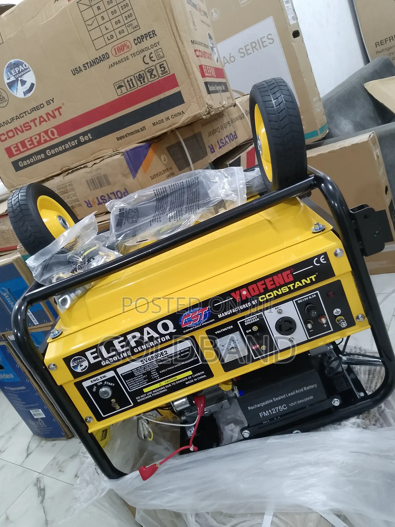 Elepaq Constant 4.5kva Silent Operation Generator Sv6800es