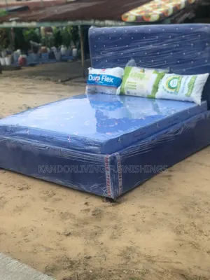 6 by 6 Padded Bed Frame With Mattress