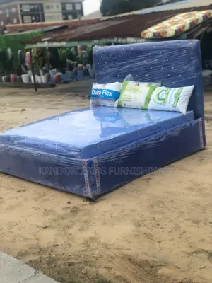 6 by 6 Padded Bed Frame With Mattress