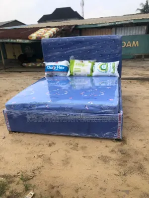 6 by 6 Padded Bed Frame With Mattress