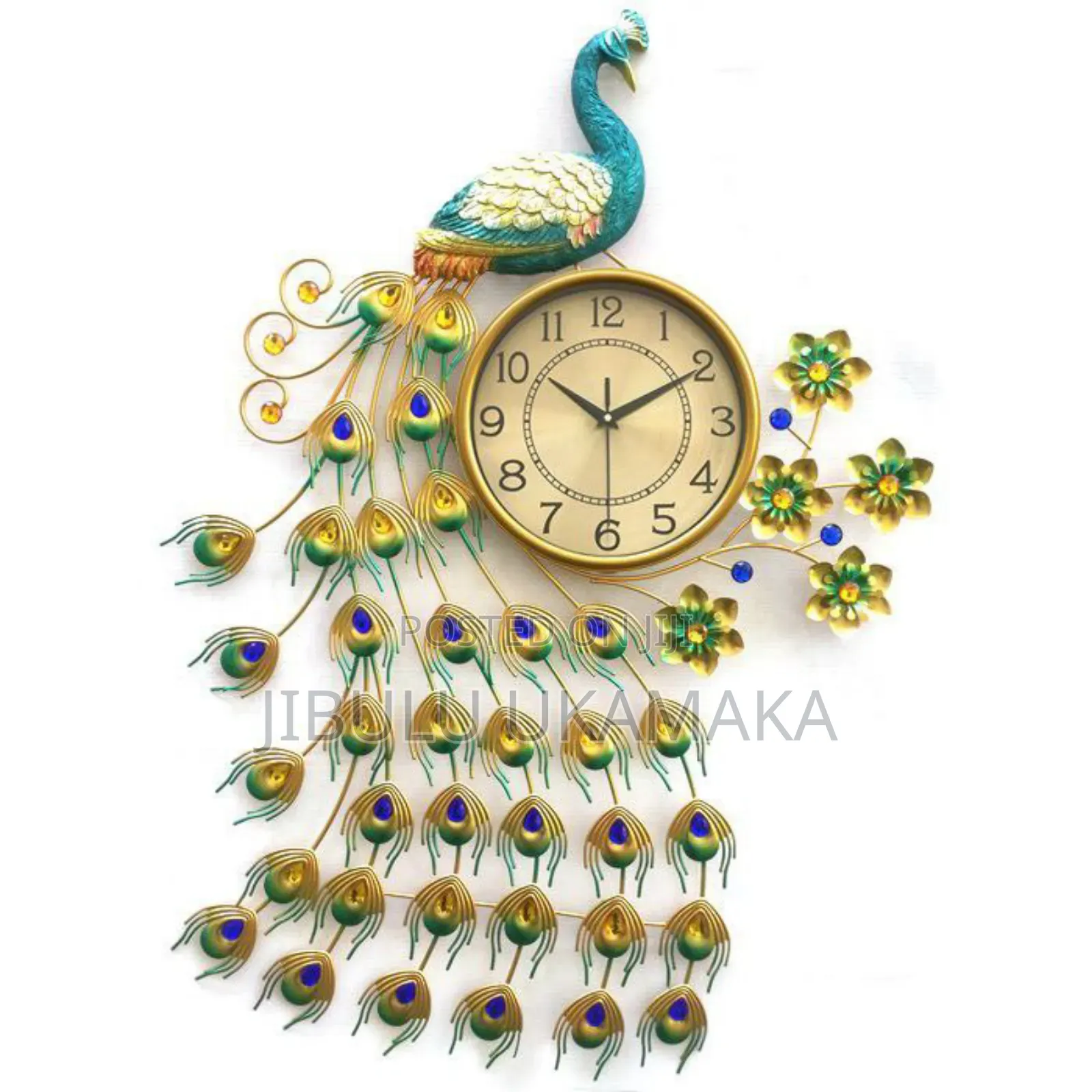 Decorative Peacock Wall Clock