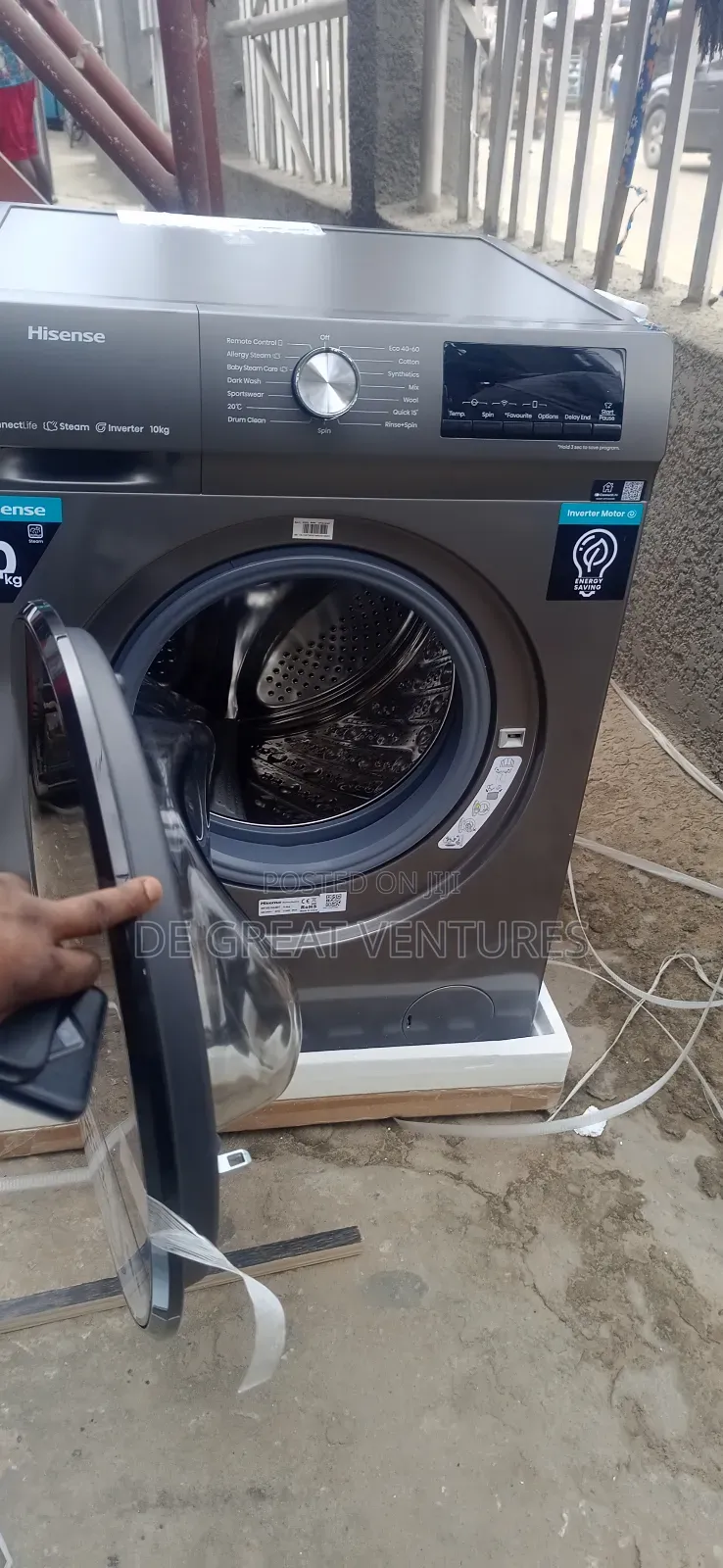 Brand New Hisense 10kg Front Loader Automatic Washin Machine