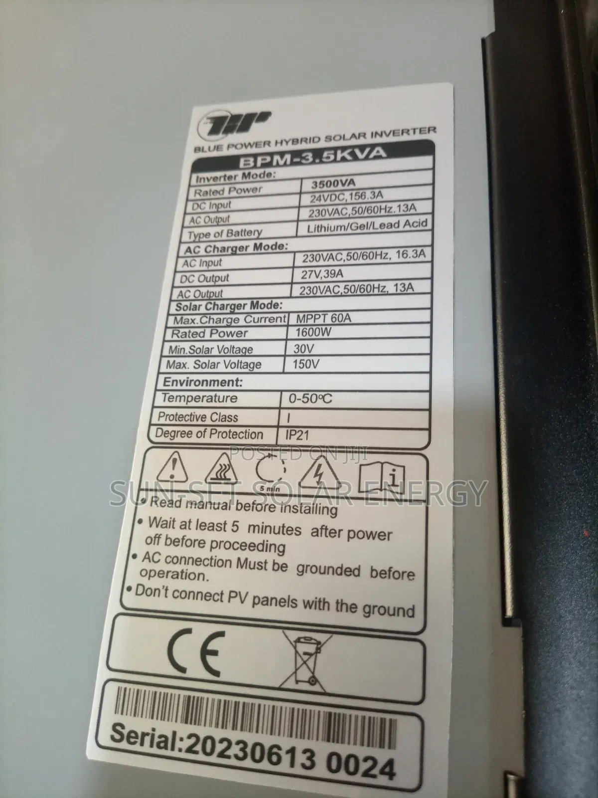 Blue Power 3.5kva 24v
