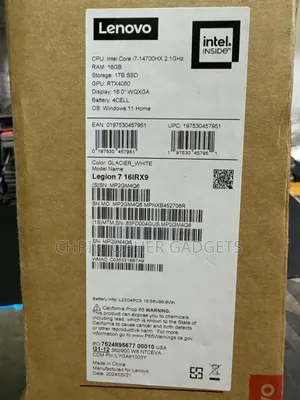 New Laptop Lenovo Legion 7 16GB Intel Core I7 SSD 1T