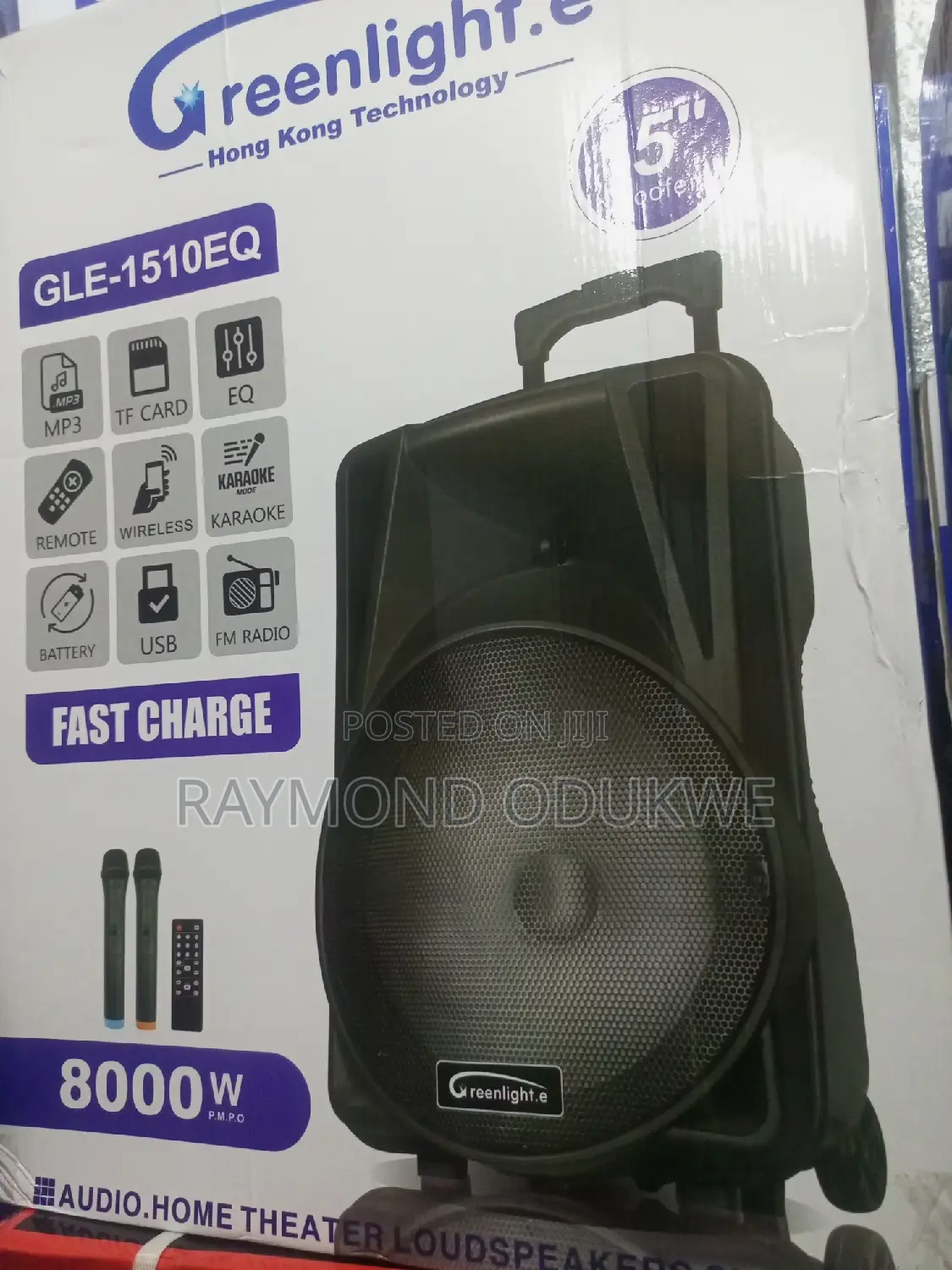 Bluetooth 15" Rechargeable Wireless PA System