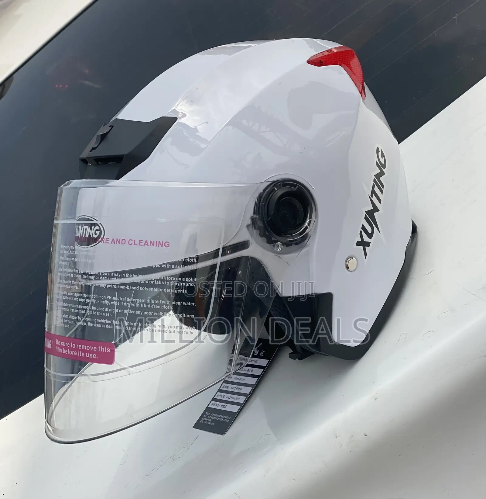 Stylish White Unique Cycling Biker Helmet