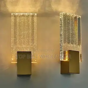Crystal LED Wall Sconces Gold Modern Indoor Lighting