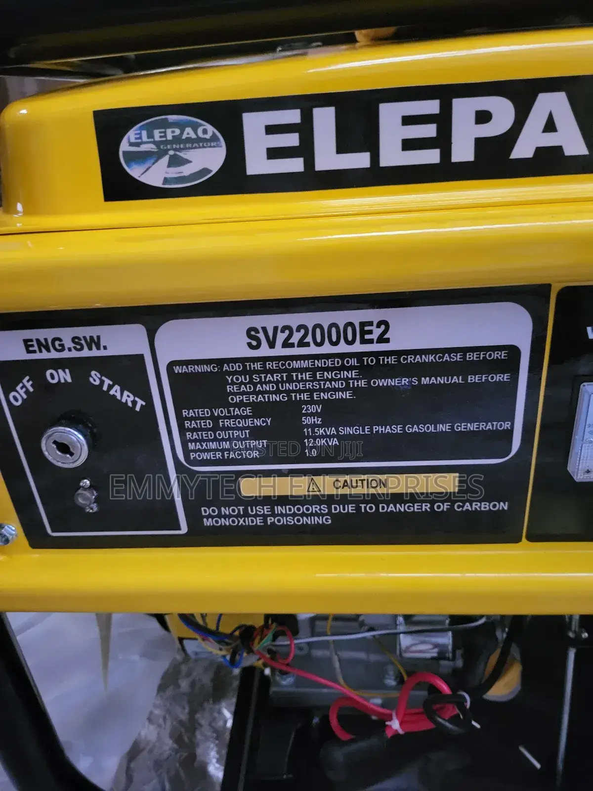 Elepaq Generator Set 11.5, Low Fuel