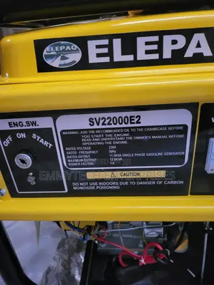 Elepaq Generator Set 11.5, Low Fuel