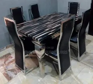 Brand New Marble Dinning Sets, 6 Seaters.