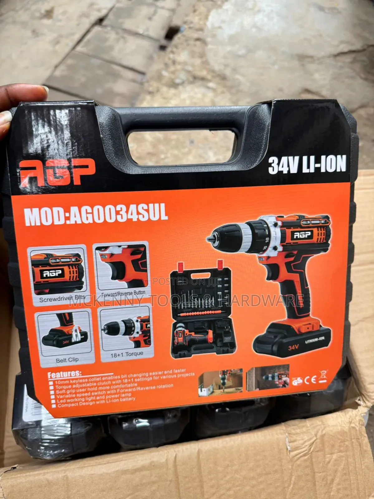 Power Plus Cordless Battery Screw/Drill 35v