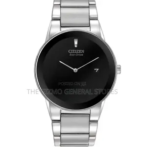 Citizen Men’S Eco-Drive Axiom Silver-Tone Stainless