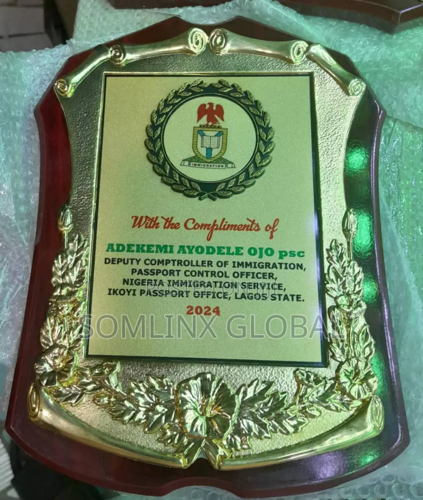 Wooden Award E