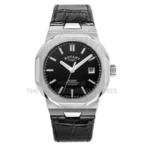 Rotary Regent Oak Automatic Sapphire Black Leather